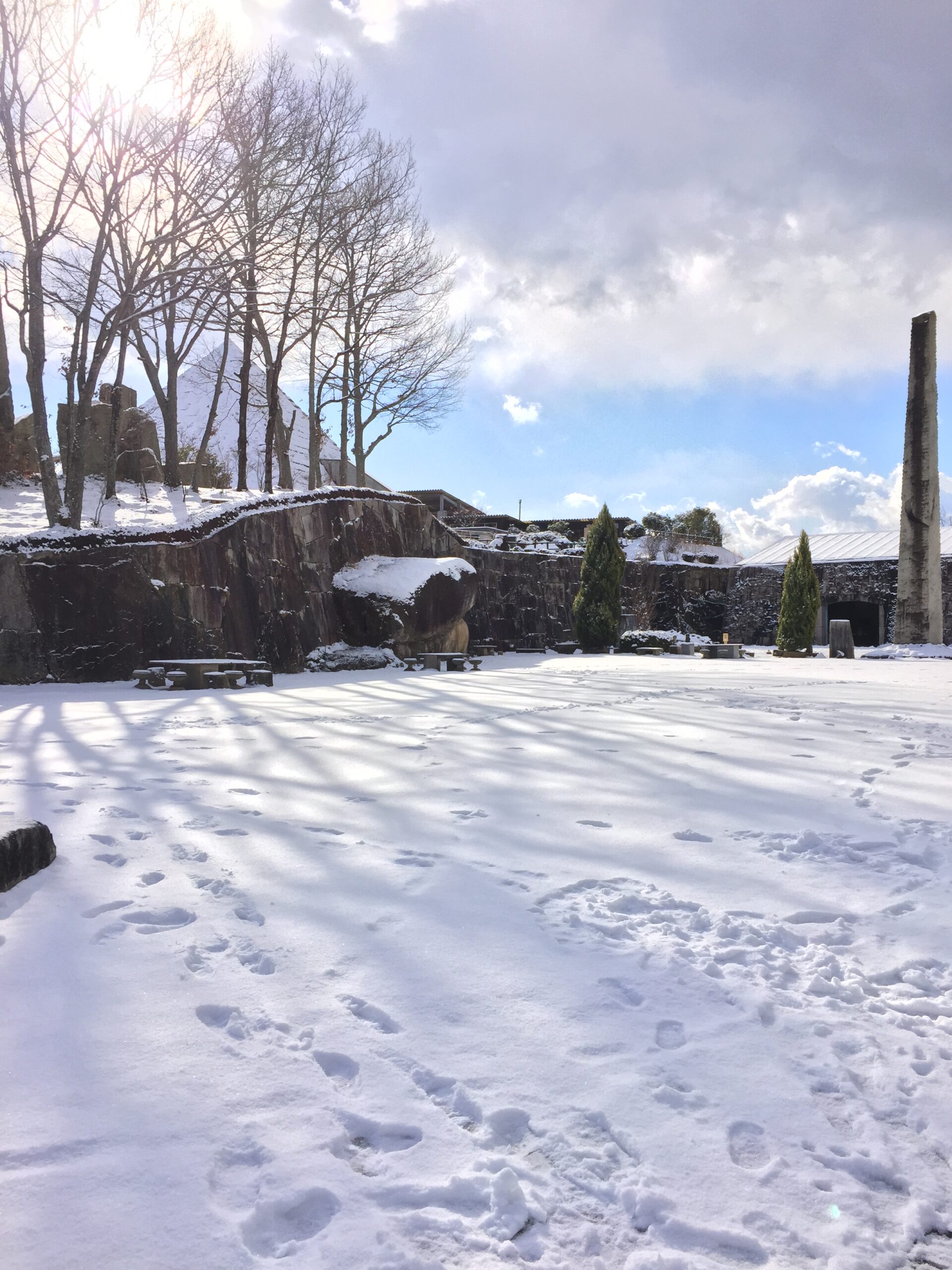 (１月２４日) 雪の博石館