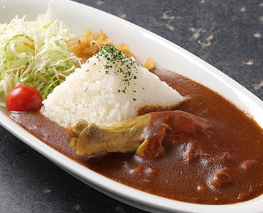 骨付き鶏もも肉カレー